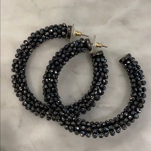 Bauble Bar Black Studded Earrings
